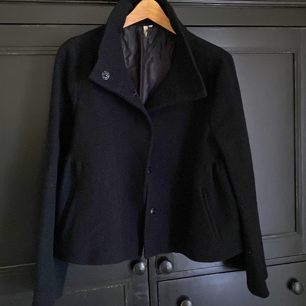 IRO Wool Cropped Swing Coat